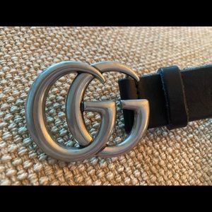 Authentic silver Gucci belt size 90